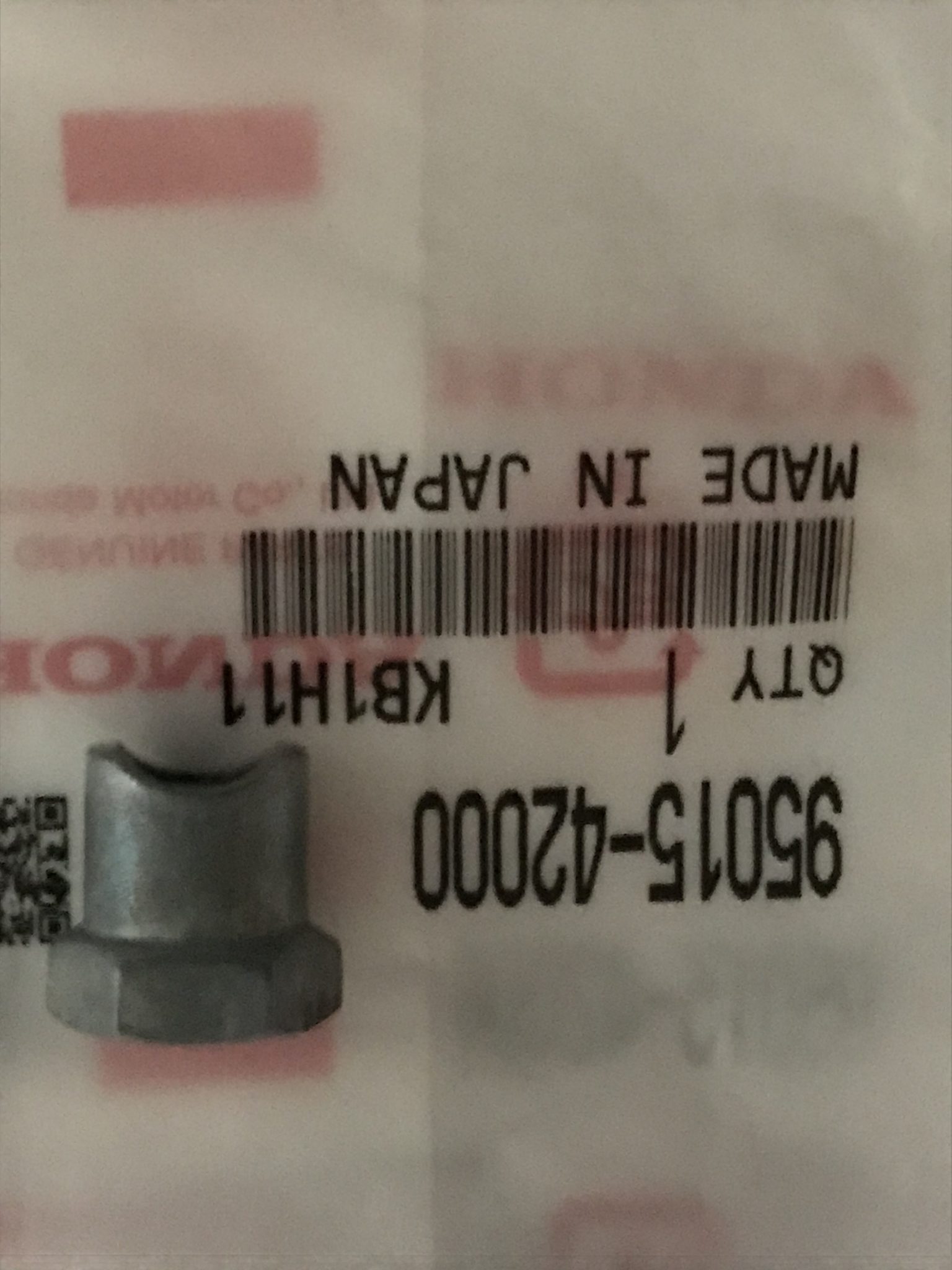 Genuine Honda rear brake rod nut | CB750 Hospital Motorcycles